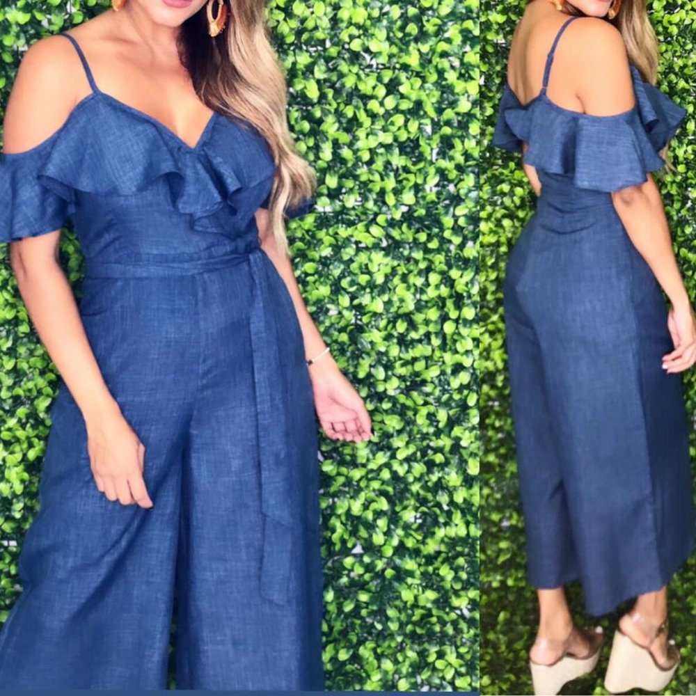 Open Shoulders Jumpsuit